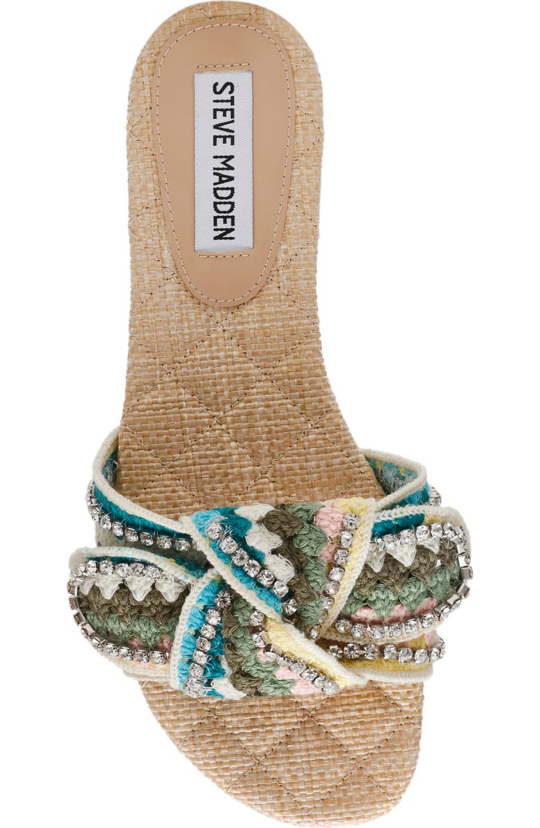 Steve Madden Misha Slide Sandal, Alternate, color, Turquoise Multi