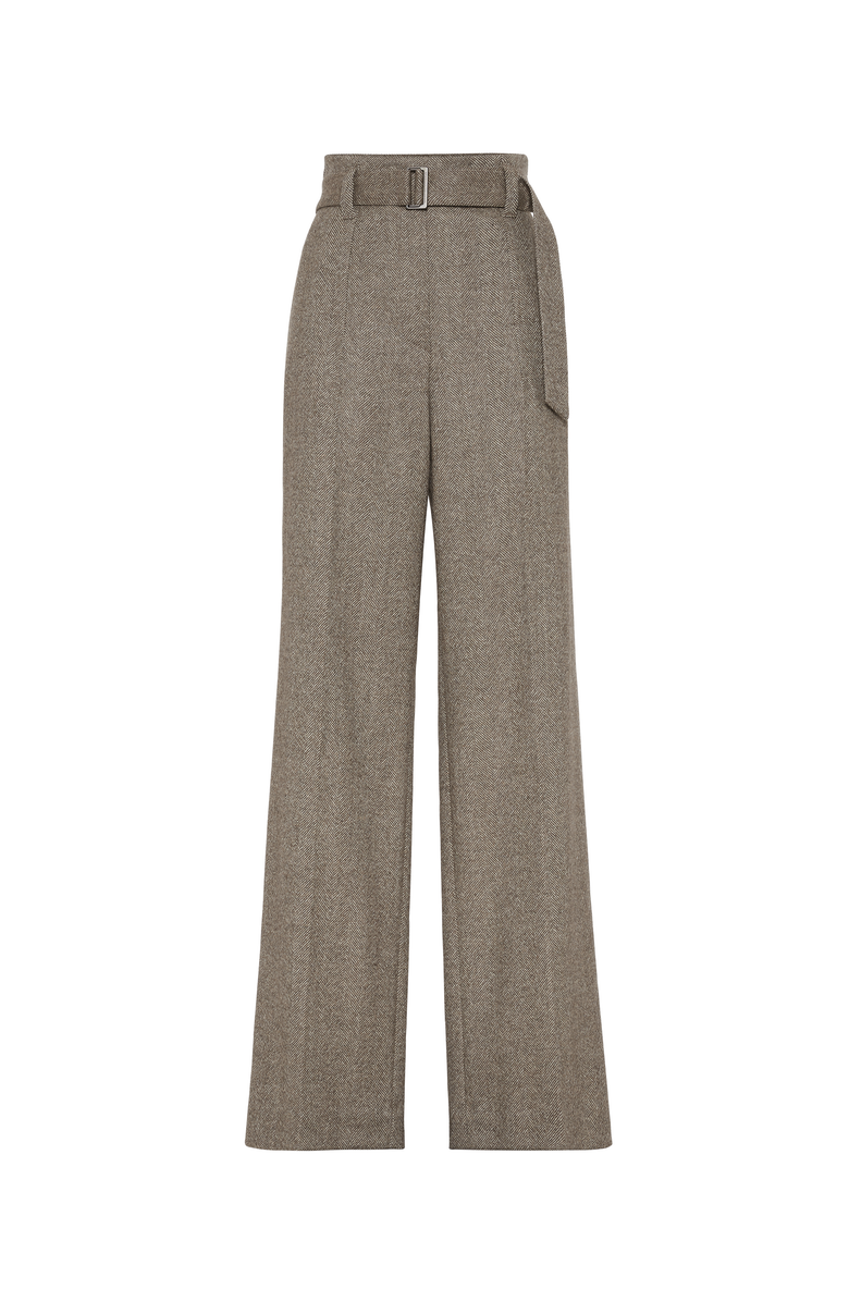 Brunello Cucinelli Loose Corset trousers with monili, Main, color, 