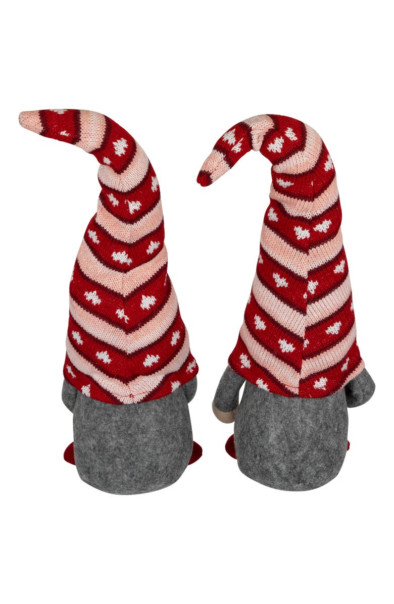 Northlight Girl and Boy "Love" Heart Valentine
s Day Gnomes - 15" - Set of 2, Alternate, color, Red