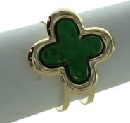 OLIVIA WELLES Clover Cuff Bracelet