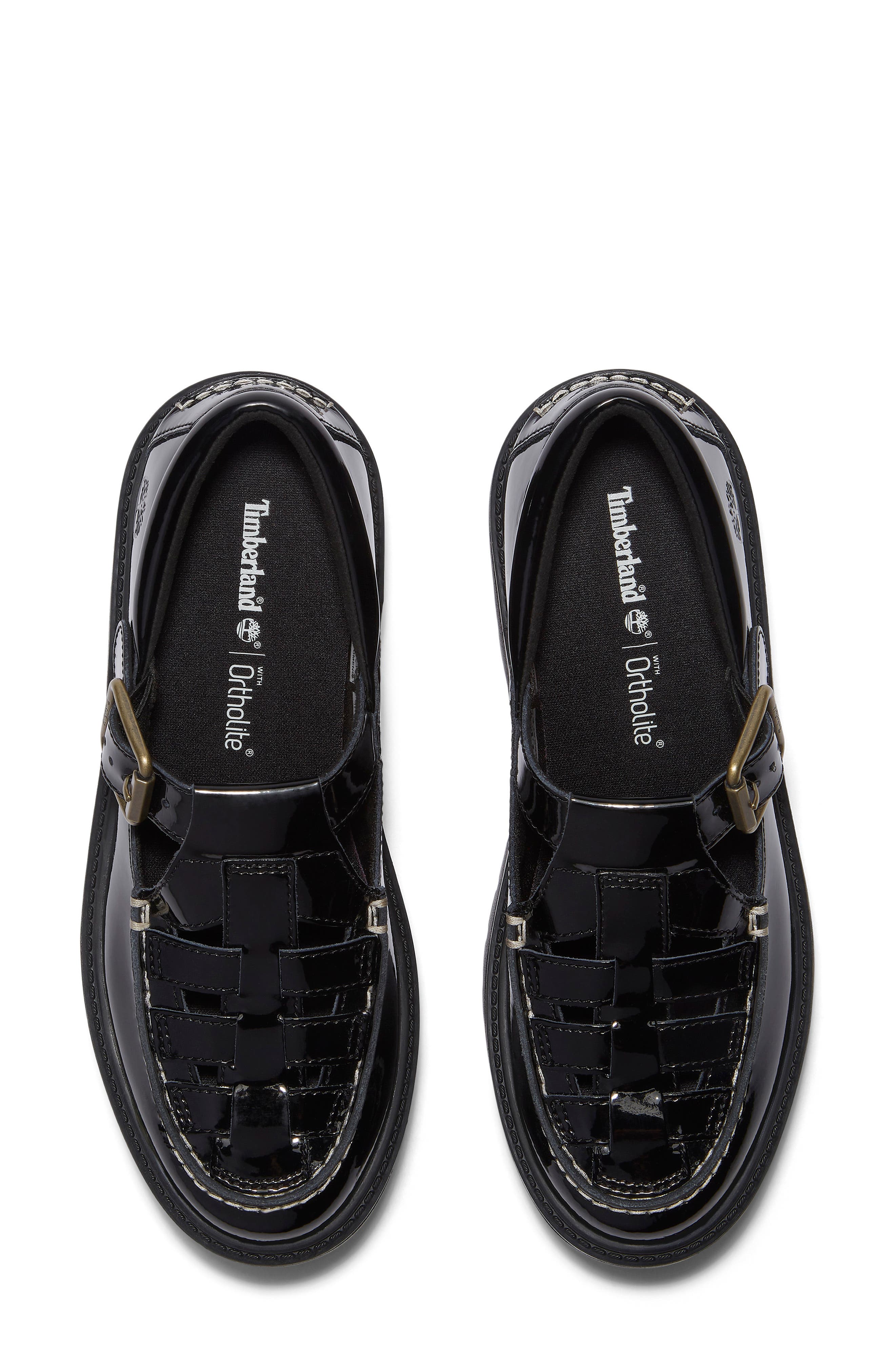 Timberland Stone Street Platform Buckle Loafer, Alternate, color, Black Patent Leather