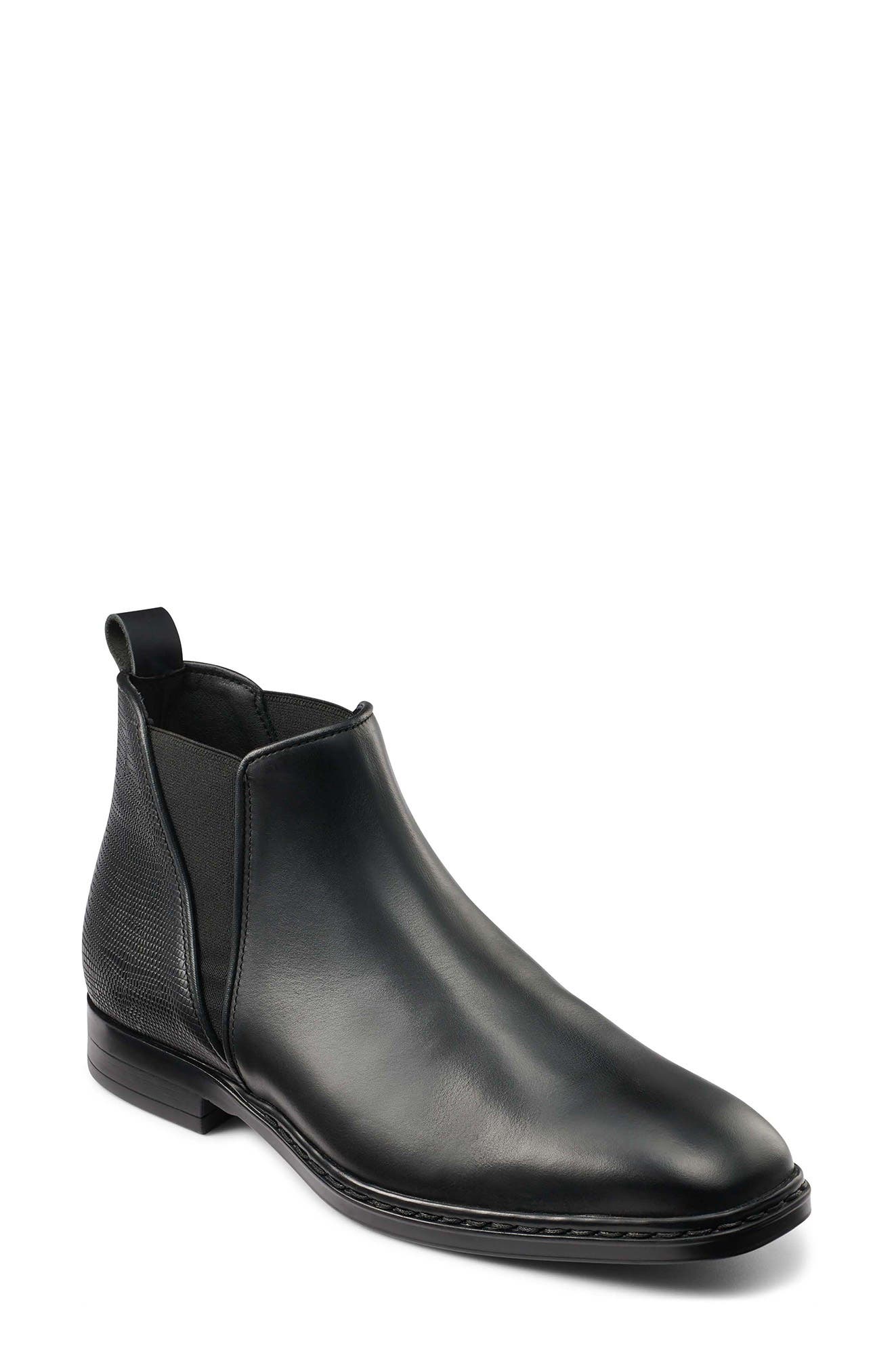 KARL LAGERFELD PARIS Lizard Embossed V-Gore Chelsea Boot, Main, color, 