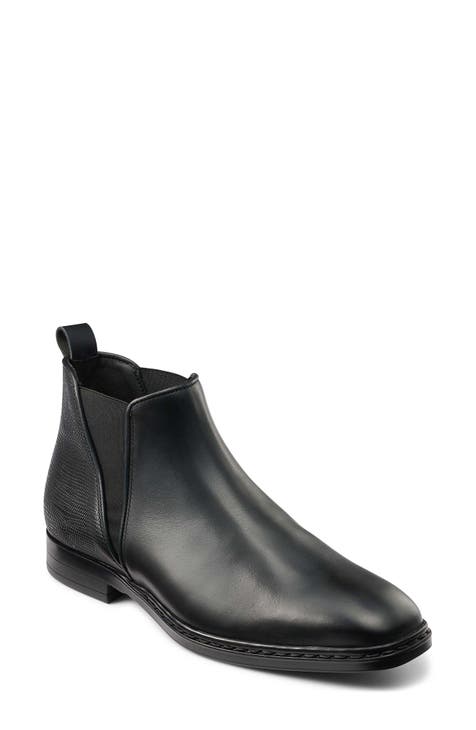 Lizard Embossed V-Gore Chelsea Boot (Men)