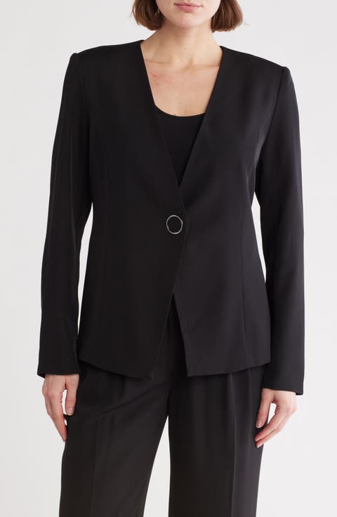 Collarless Blazer