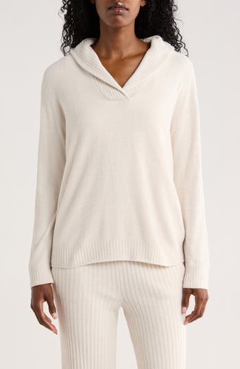 Barefoot Dreams ® Cozychic® Ultra Lite® Ribbed Pullover In White