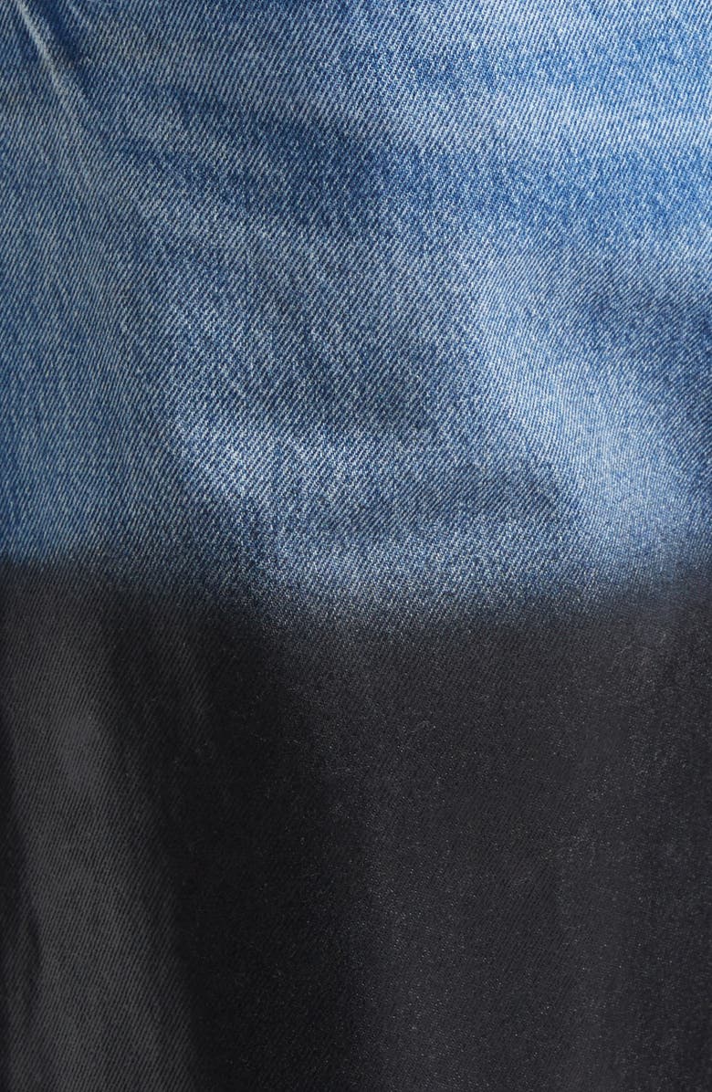 Alexander Wang Surge Low Rise Wide Leg Jeans, Alternate, color, Vintage Marbled Blue