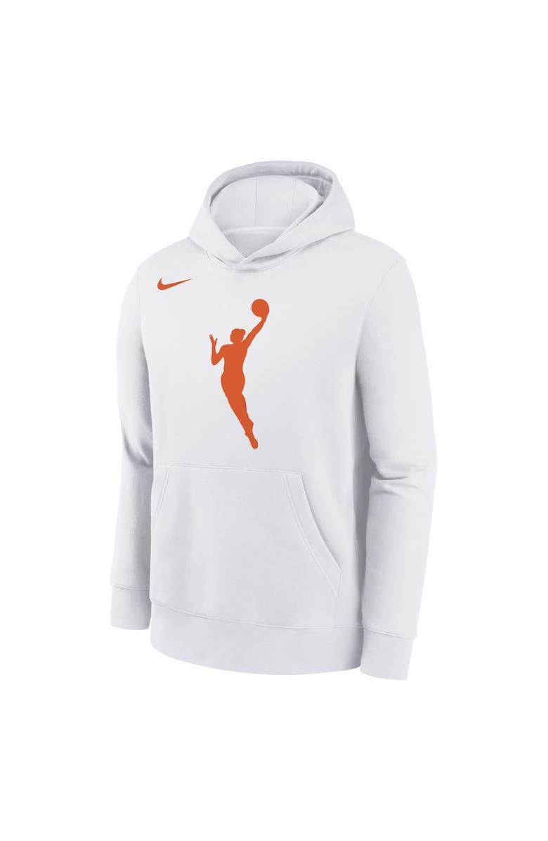 Nike Youth Nike White WNBA Logo Essential Team Pullover Hoodie, Alternate, color, White