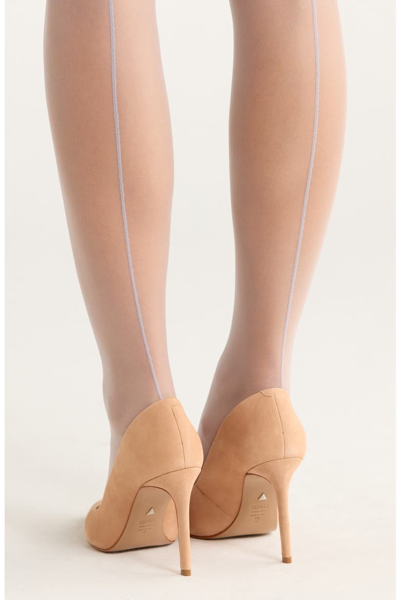 Sheer Back Seam Tights, Alternate, color, GREY DAPPLE