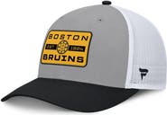 FANATICS Men's Fanatics Gray/Black Boston Bruins Fundamental Adapt Trucker Adjustable Hat
