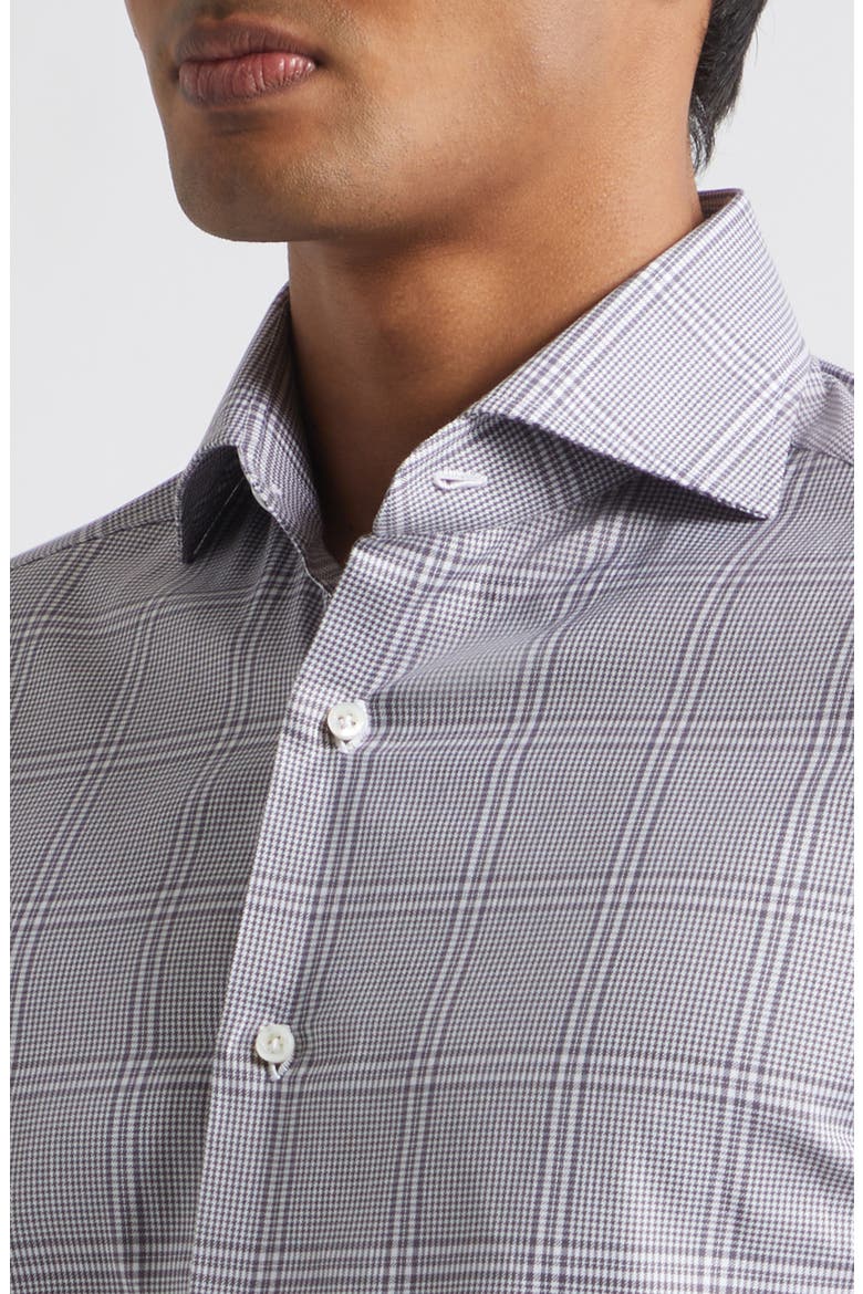 Sartorial Glencheck Button-Up Shirt, Alternate, color, GREY 01