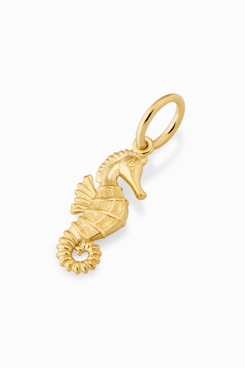 14K Yellow Gold Seahorse Pendant Charm, Alternate, color, Yellow Gold