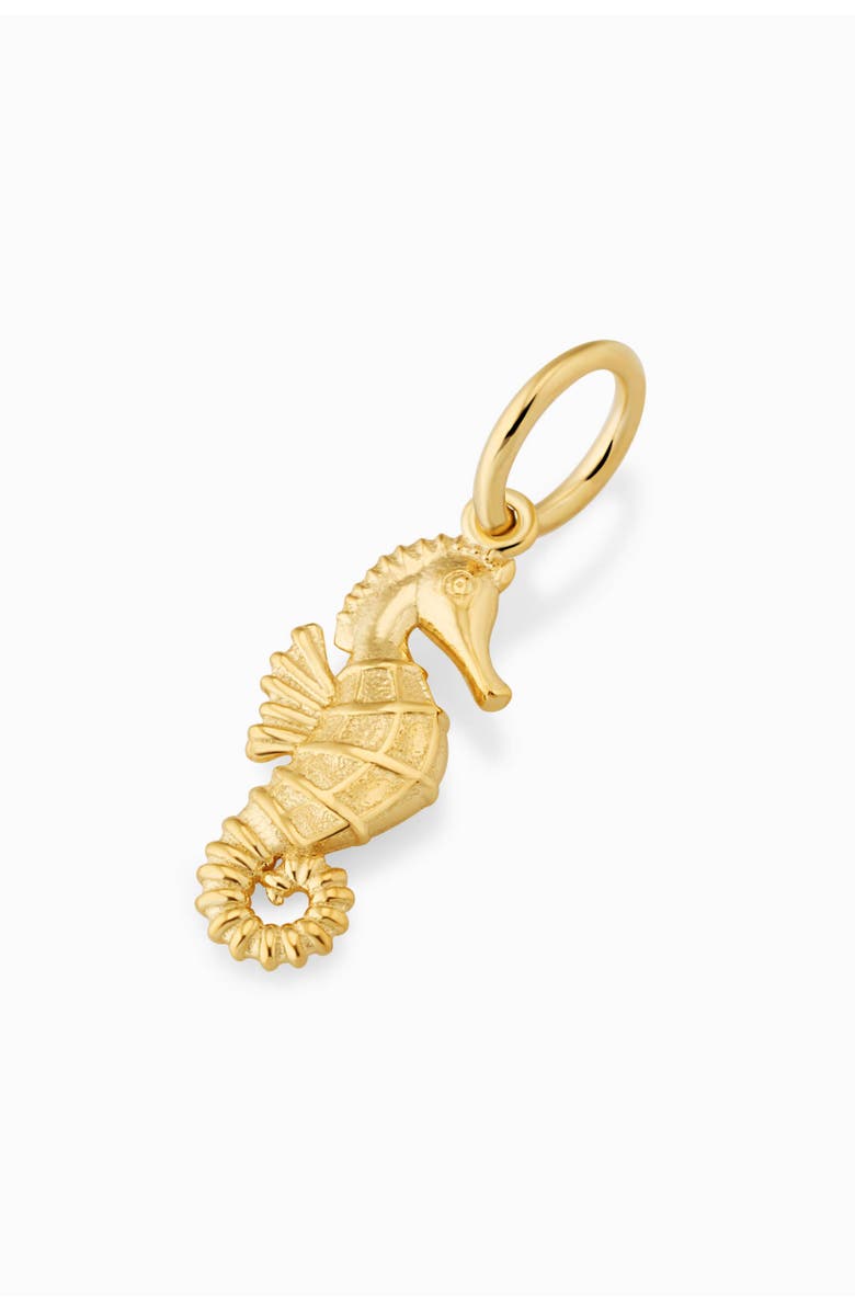 Oradina 14K Yellow Gold Seahorse Pendant Charm, Alternate, color, Yellow Gold