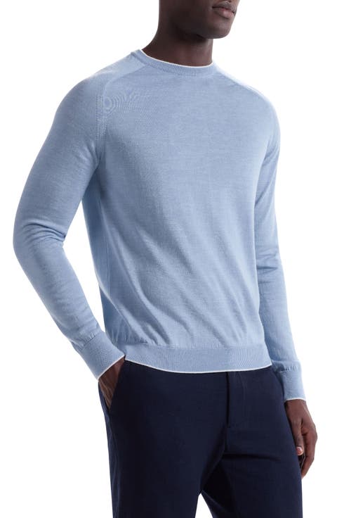 Merino Wool, Silk & Linen Crewneck Sweater