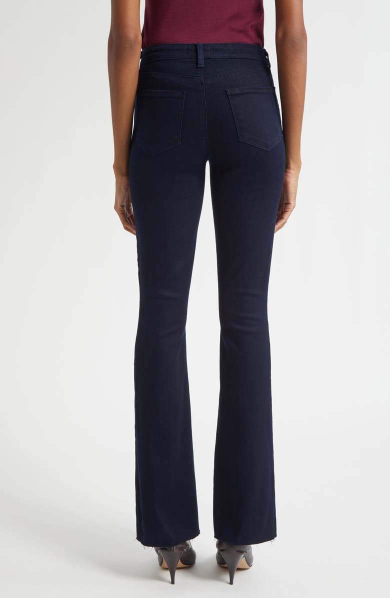 L'AGENCE Ruth High Waist Raw Hem Straight Leg Jeans, Alternate, color, Metro