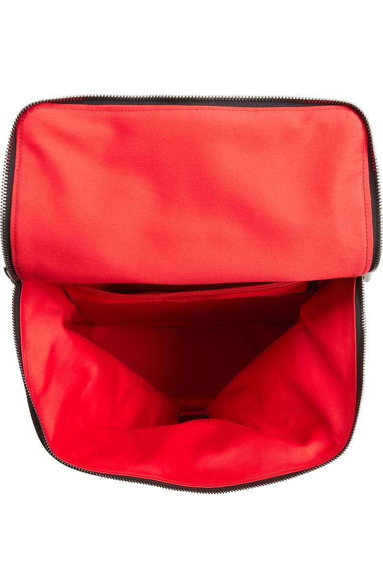 Christian Louboutin Nox Nylon Backpack, Alternate, color, Black