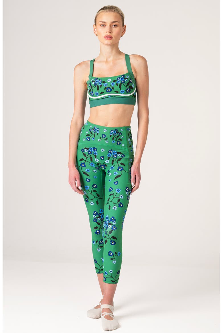 Emerald Echo High-Waisted 7/8 Leggings, Alternate, color, Green