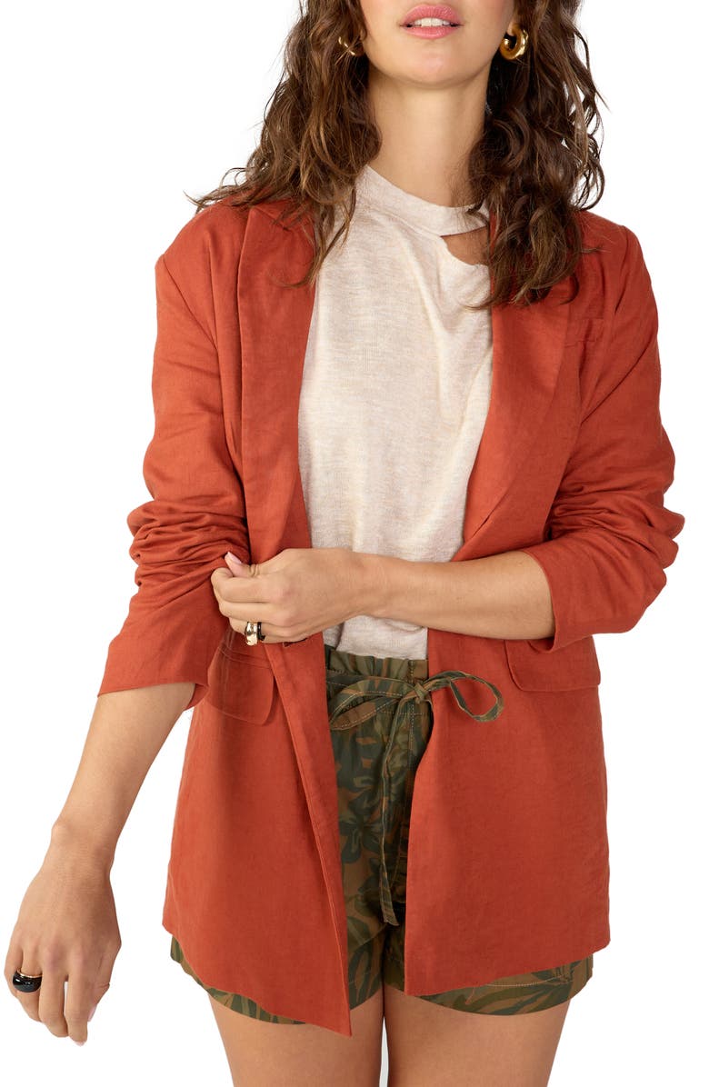 Sanctuary Kora Linen Blend Blazer, Alternate, color, 