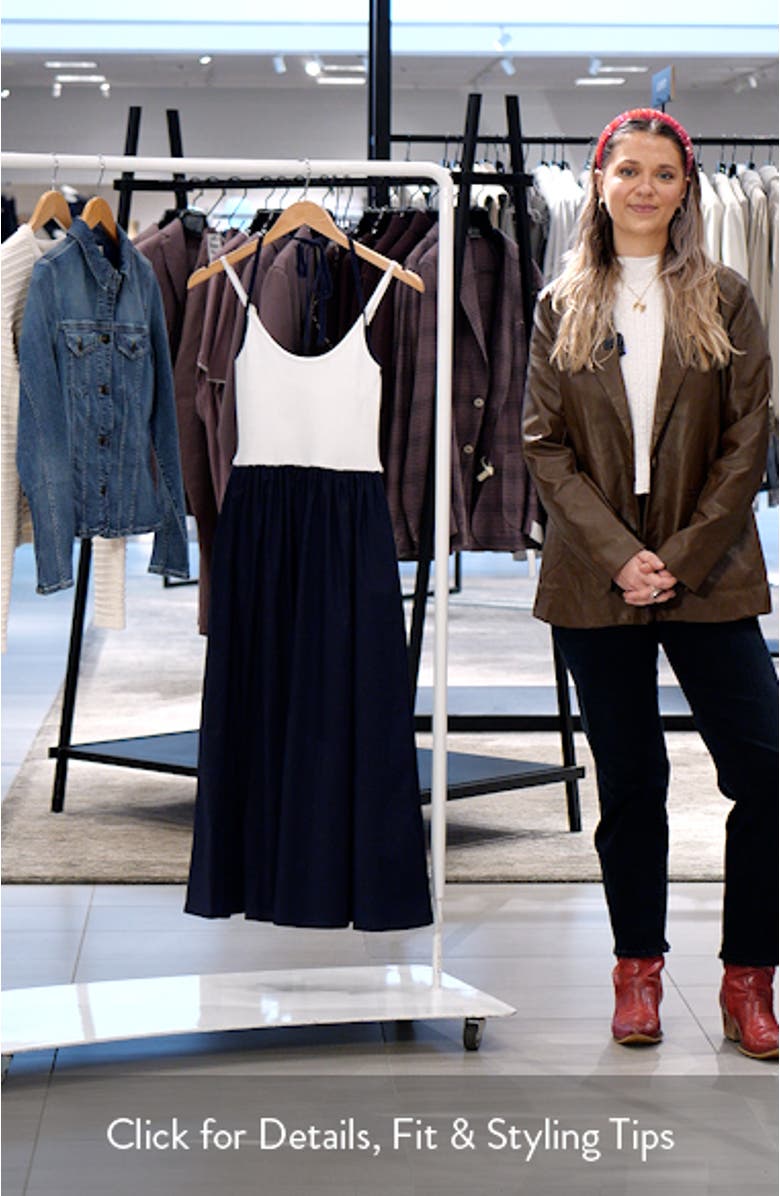 Halter Tank Mixed Media Dress, sales video thumbnail