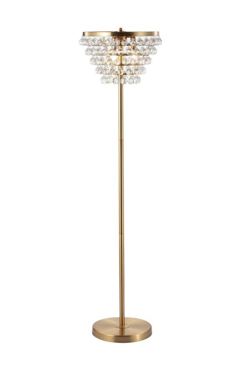 Jemma 60" Crystal/Metal LED Floor Lamp
