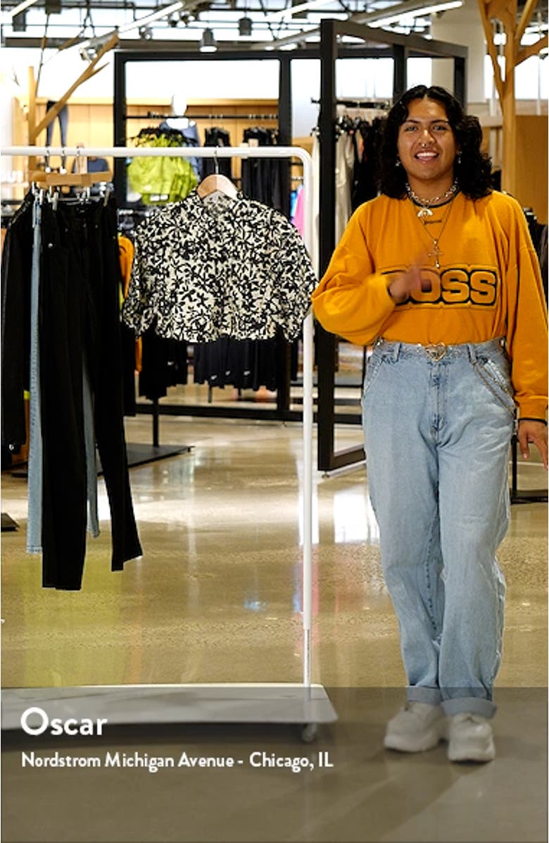 Floral Crop Button-Up Shirt, sales video thumbnail