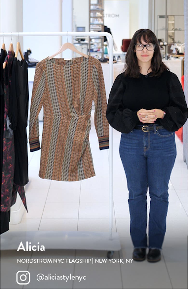 Wheller Long Sleeve Minidress, sales video thumbnail