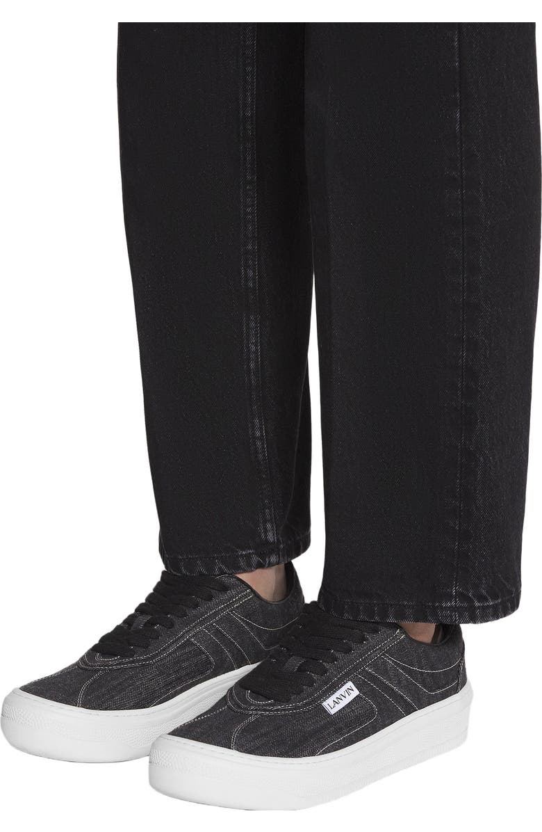 Lanvin Cash Sneakers By Lanvin In Denim, Alternate, color,