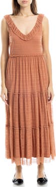 MAX STUDIO Tiered Maxi Dress