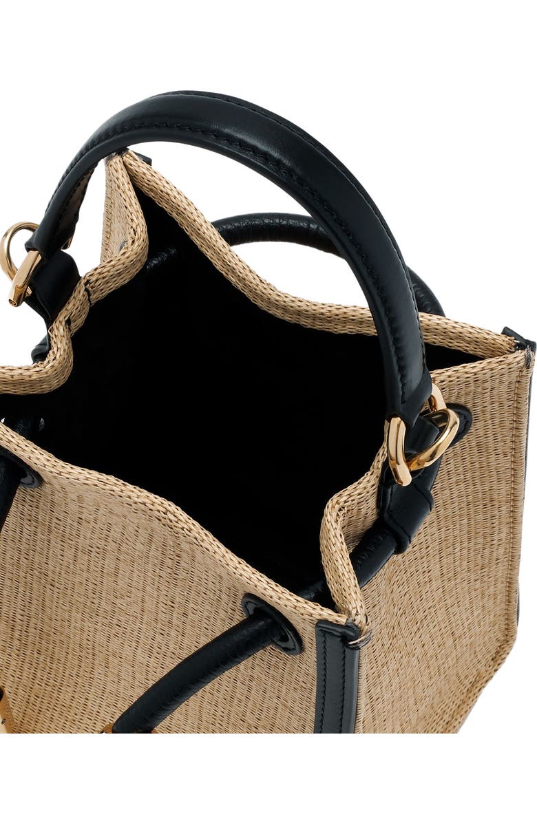 Lanvin Sequence Hobo Nano Raffia Bag, Alternate, color,