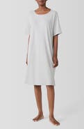 EILEEN FISHER SLEEP Stripe Jewel Neck Sleep Dress