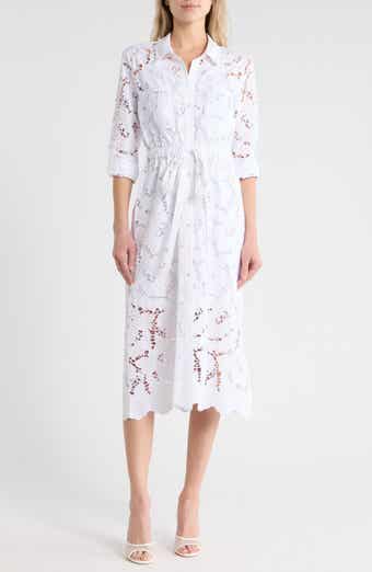 L'AGENCE Emilio Long Sleeve Shirtdress