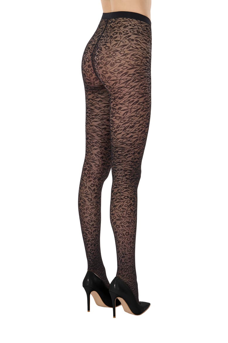 Bouquet Tights, Main, color, BLACK
