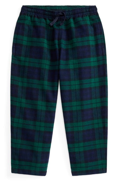 Kids' Plaid Cotton Flannel Pants