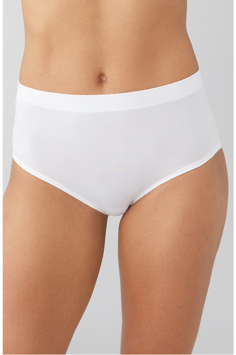 B-Smooth® Natural Briefs, Main, color, WHITE