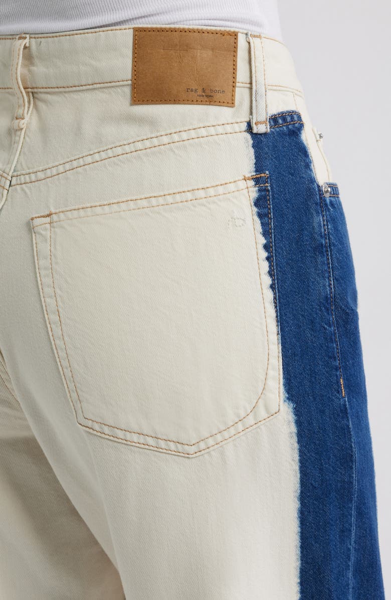rag & bone Featherweight Logan Wide Leg Jeans, Alternate, color, Dark Bleach