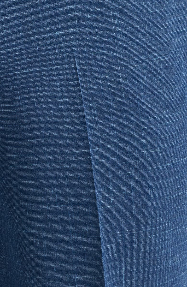 Jack Victor Patrick Tropical Wool, Silk & Linen Blend Pants, Alternate, color, Blue