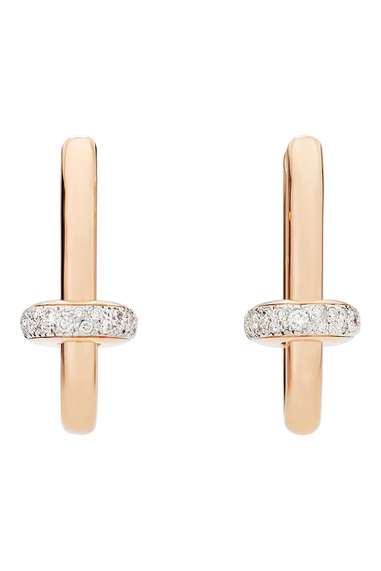 Iconica Hoop Earrings, Alternate, color, ROSE GOLD