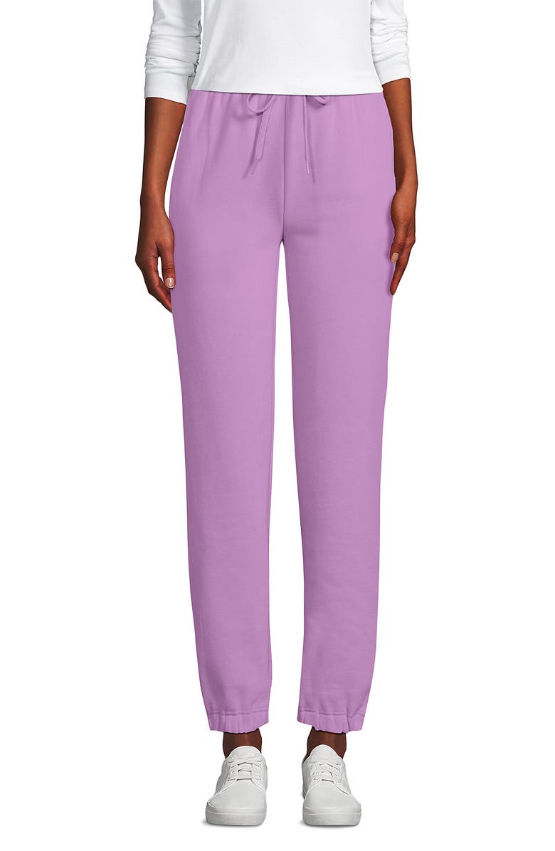 Lands' End Serious Sweats High Rise Jogger Pants, Main, color, Wild Lilac
