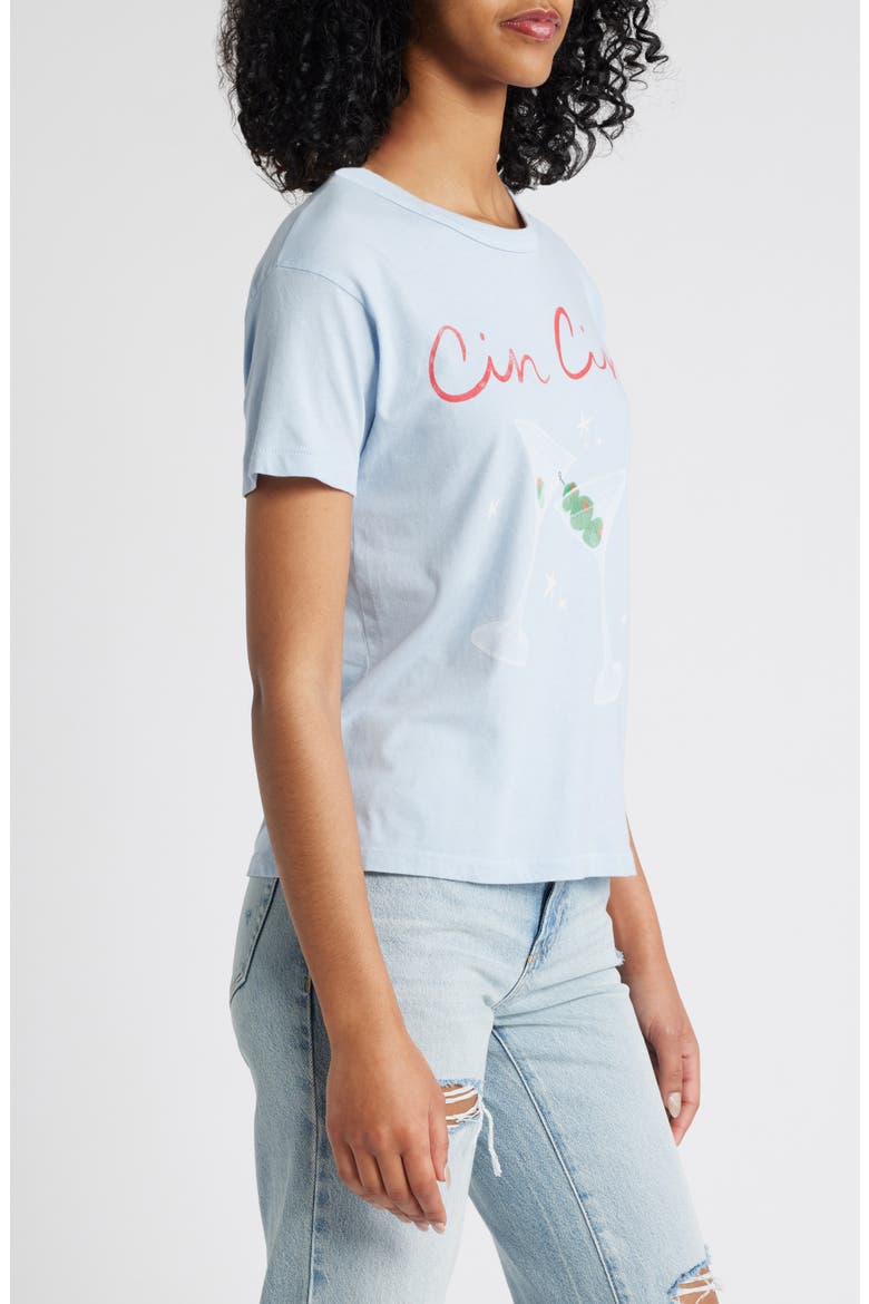 Cin Cin Cotton Graphic T-Shirt, Alternate, color, POWDER BLUE