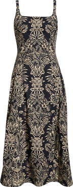 Ulla Johnson Natali Printed Cotton A-Line Dress