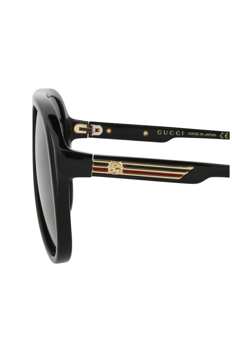 59mm Aviator Sunglasses, Alternate, color, BLACK BLACK BROWN