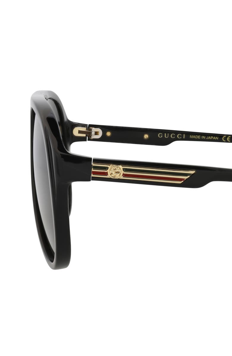 Gucci 59mm Aviator Sunglasses, Alternate, color,