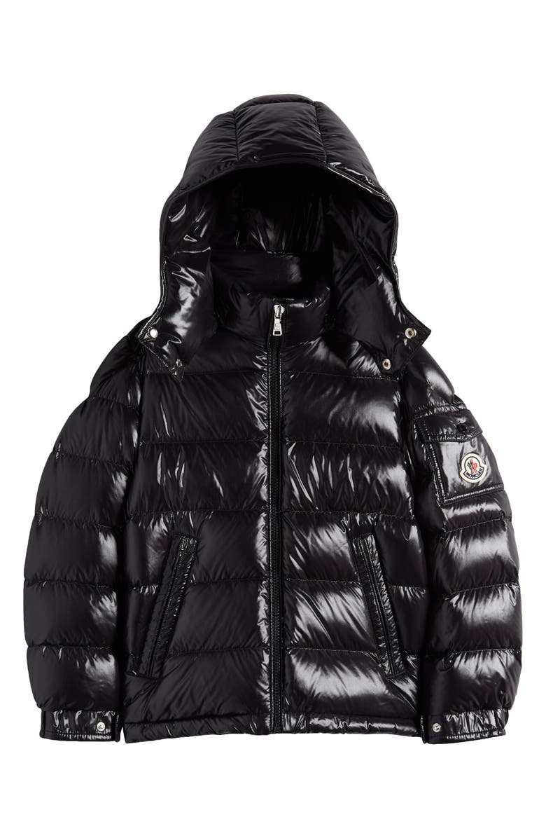 Moncler Kids' New Maya Hooded Down Puffer Jacket, Main, color,