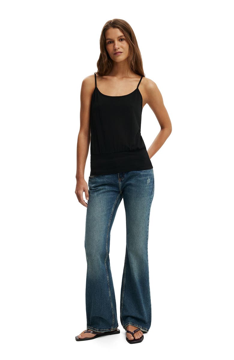 Cotton On Women's Olivia Basque Cami, Alternate, color, Black