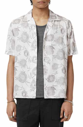 John Varvatos Dan Print Modal Camp Shirt