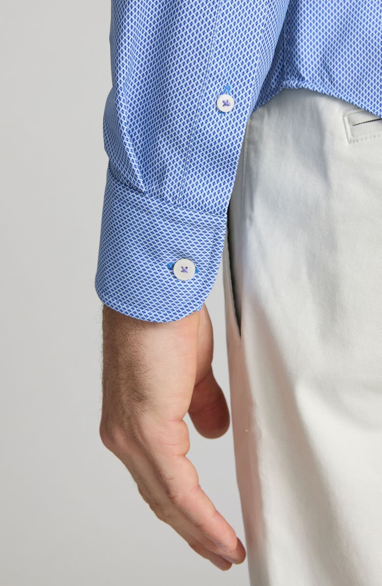 UNTUCKit Marlowe Performance Button-Up Shirt, Alternate, color, Blue