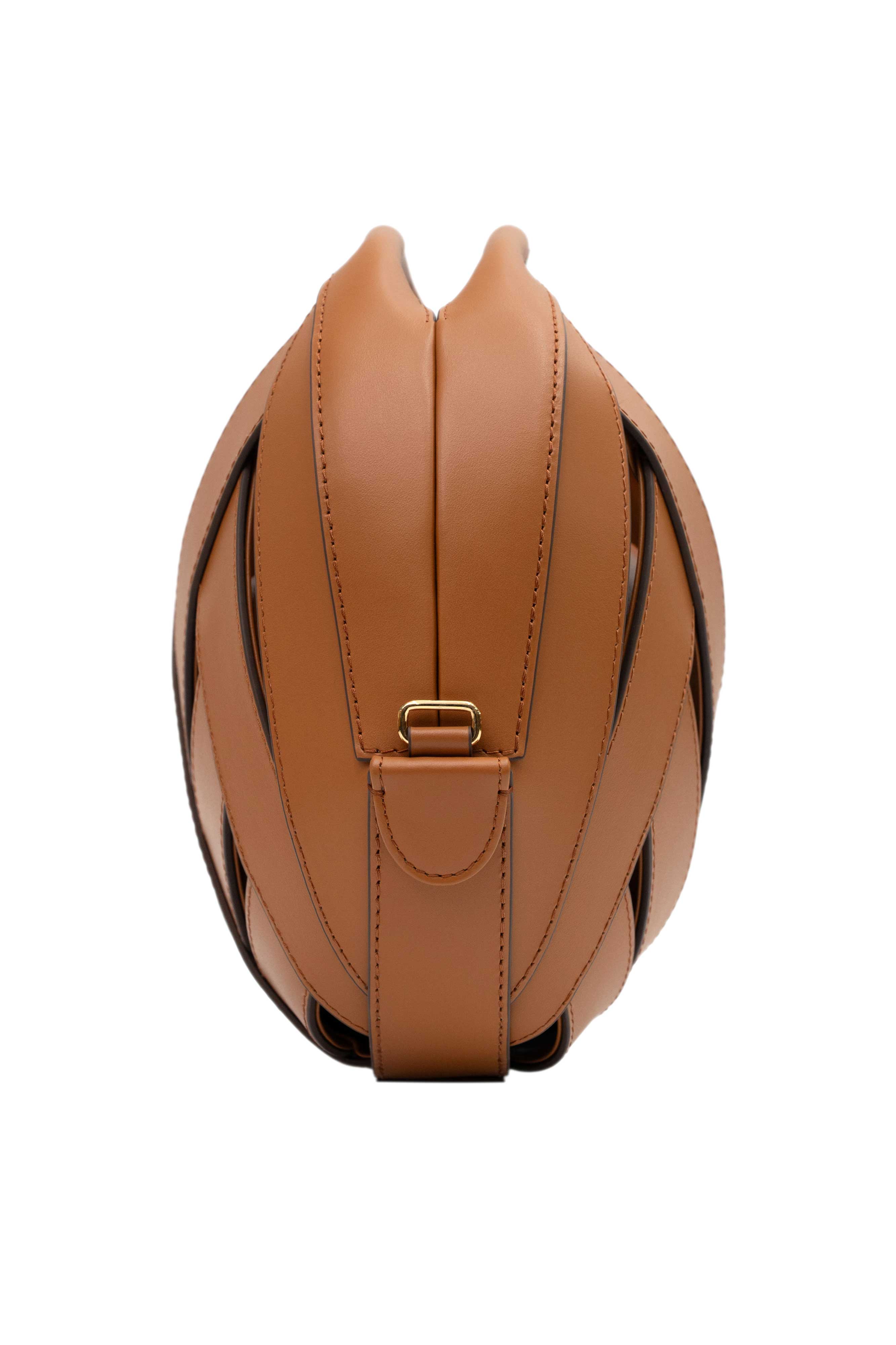 PERRIN PARIS Le Petit Panier Xbody Classic, Alternate, color, Caramel W/ Espresso