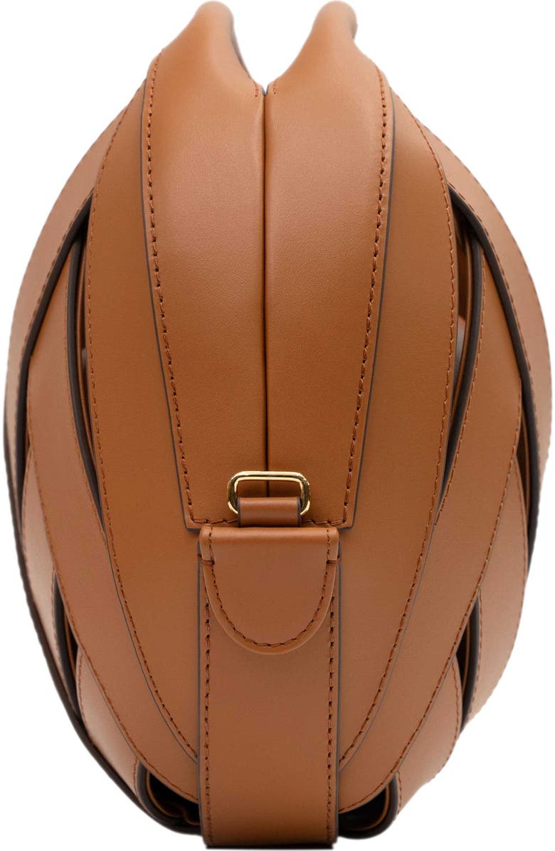 PERRIN PARIS Le Petit Panier Xbody Classic, Alternate, color, Caramel W/ Espresso