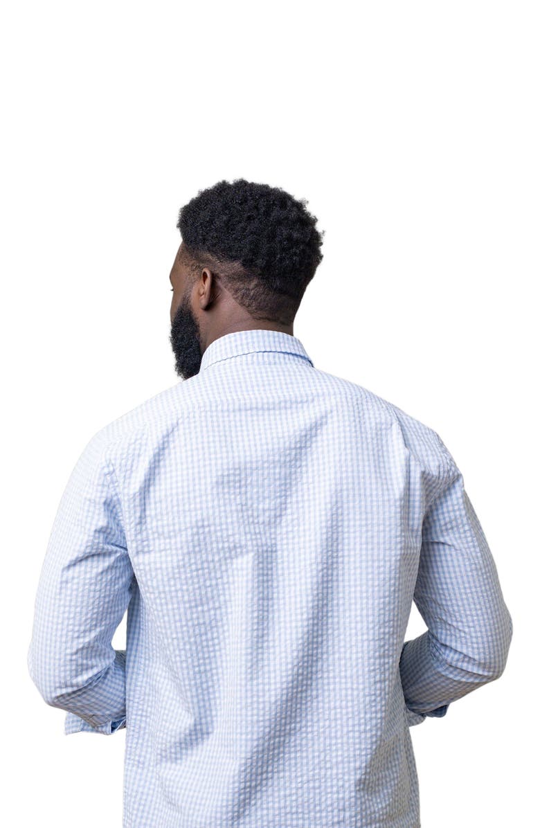 Hope & Henry Men's Organic Seersucker Button Down Shirt, Alternate, color, 