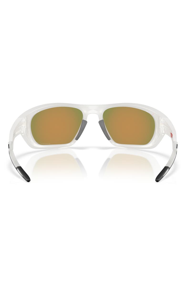 Oakley Lateralis 60mm Polarized Prizm<sup>™</sup> Rectangle Sunglasses, Alternate, color, Matte Vapor / Prizm Ruby