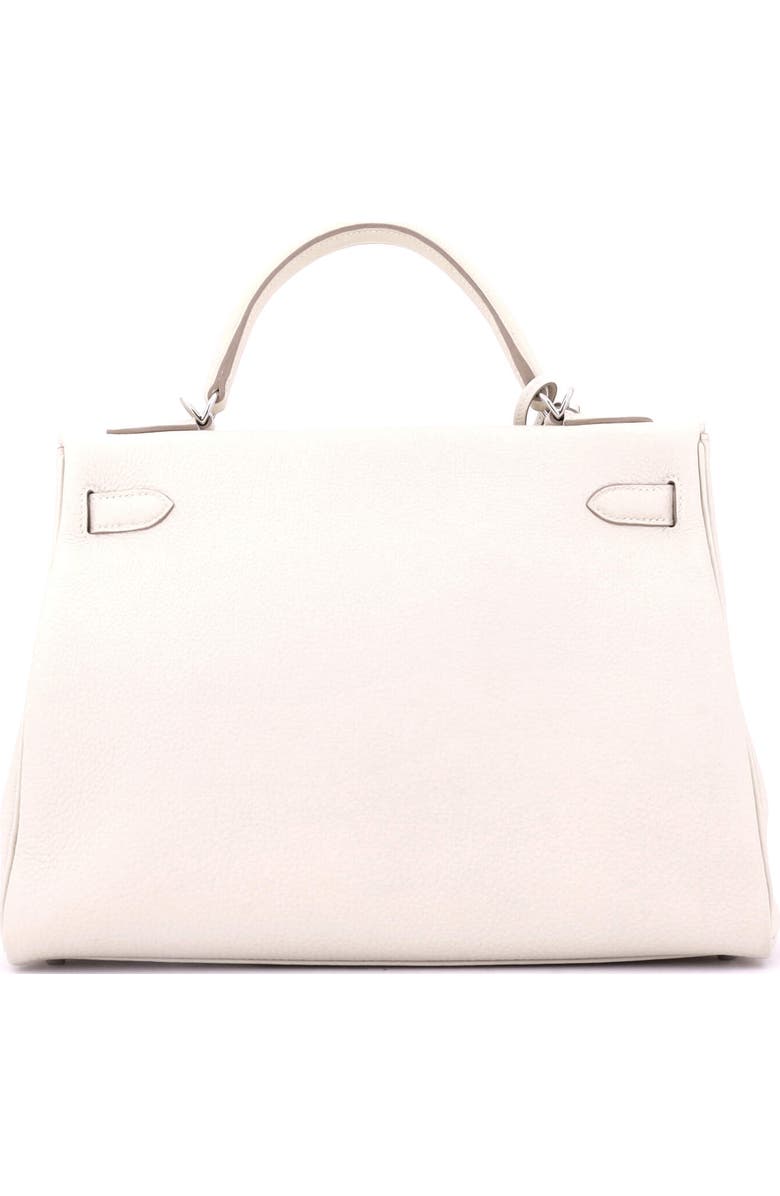 Pre-Owned Hermes Kelly Handbag Light Togo with Palladium Hardware 32, Alternate, color, Craie